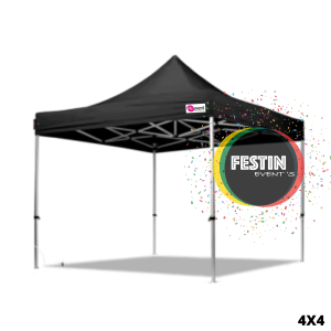 Barnum Tente pliante 4x4m Noir