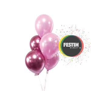 Bouquet de ballons latex “hi-float”