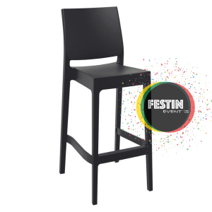 Tabouret – Chaise haute – Noire