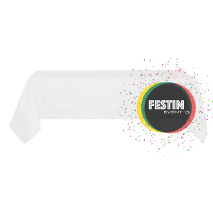 Nappe 175×300 – Polyester – Blanc