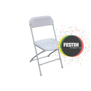 Chaise Alizée Blanche Pliante