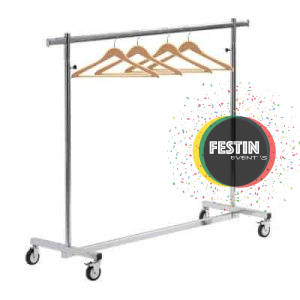 Portant Vestiaire + 50 cintres