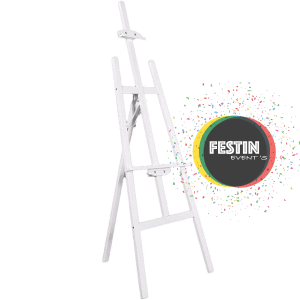 Chevalet en bois blanc 150cm